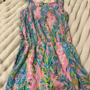 Lilly Pulitzer Pink and Blue Patterned Dress